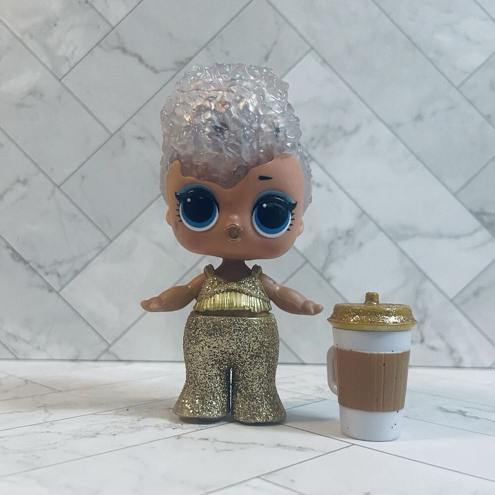 LOL Surprise Dolls Winter Disco Gold Glitter Globe Outfit And Drink Cup